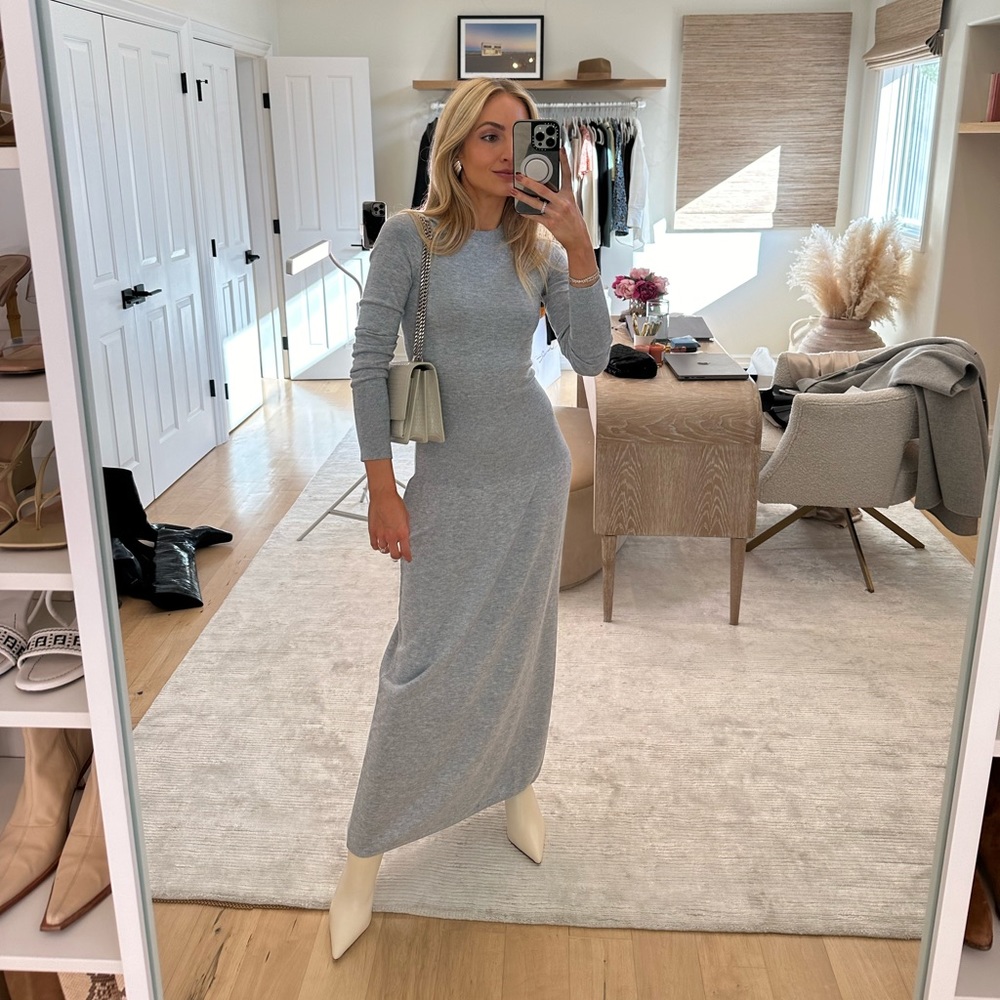 L’Academie Grey Sweater Dress